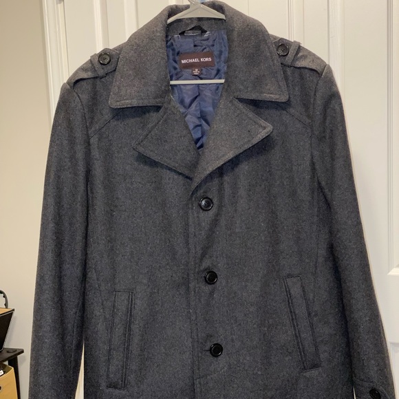 Michael Kors Other - Men’s Michael Kors grey dress work casual winter coat size M. 3 front buttons